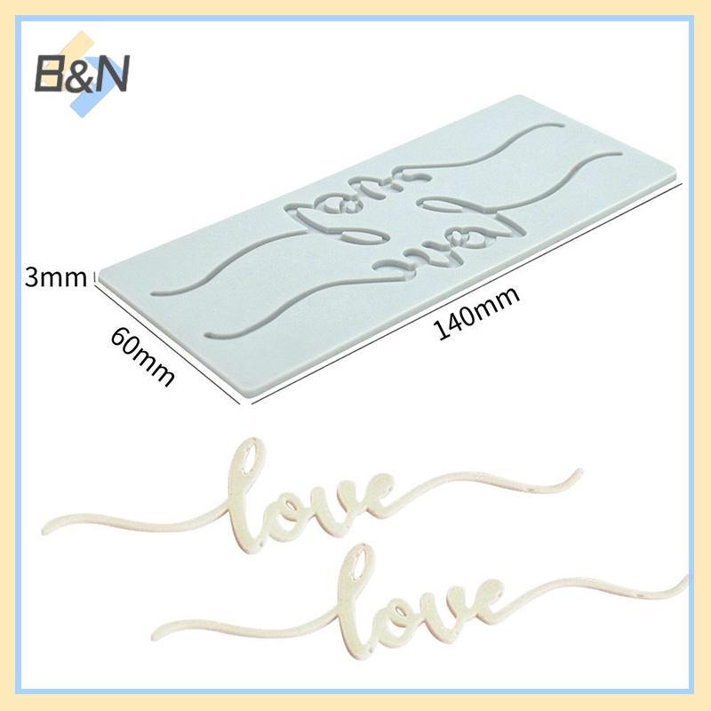 B & N 1 Từ Tình Yêu Silicone Pad Fondant Bánh Mousse Khuôn Socola Bánh Silicon Ren Thảm DIY Phụ Kiện Nhà Bếp Dụng Cụ Nướng Bánh.