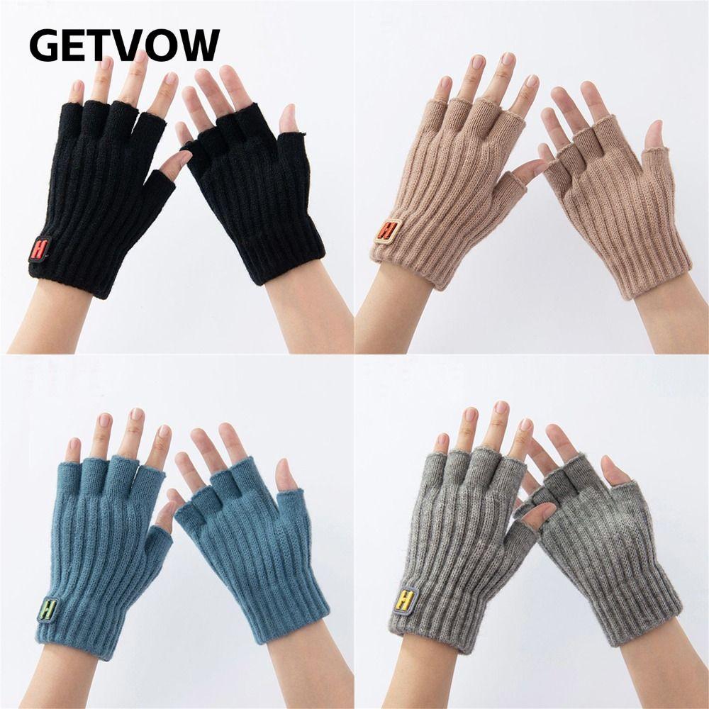 Găng tay dệt kim đàn hồi GETVOW, chống gió cho người lái xe và sử dụng hàng ngày trong mùa đông