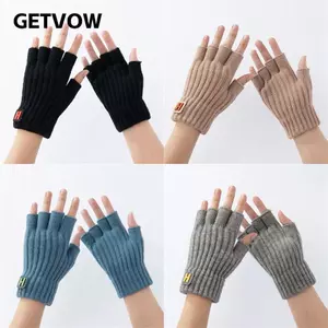 Găng tay dệt kim đàn hồi GETVOW, chống gió cho người lái xe và sử dụng hàng ngày trong mùa đông