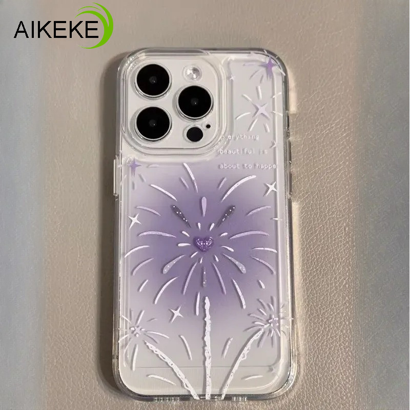 Cây Giáng Sinh Màu Gradient Siêu Mỏng Ốp lưng Samsung Galaxy S26 S25 Edge S24 S23 Plus Ultra FE S25 + S24 + S23 + 5G 4G Pháo Hoa Mặt Sau Mềm Chống Rơi Trong Suốt