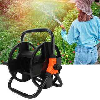 Bộ khung rulo cuộn ống nước tưới cây từ 10 đến 35 mét dây phi 16 dạng sách tay hoặc treo tường bằng nhựa và kim loại.