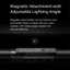 Đèn pin LED DONOVANQQ có móc, Đèn pin Zoom có thể sạc lại USB 1000LM, Đèn xe đạp khẩn cấp tiện lợi chống nước di động Cắm trại