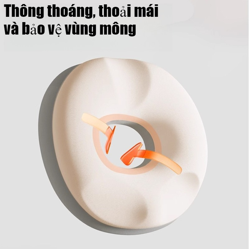 Đệm lót ghế, gối kê mông y tế, siêu mềm mại đàn hồi tốt, cho bà bầu người trĩ