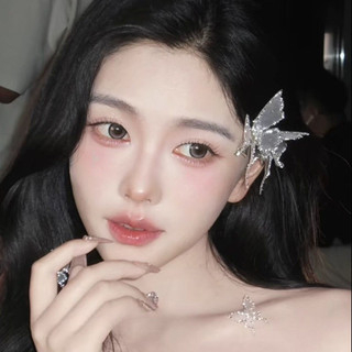 Vòng cổ kẹp tóc hình bướm kim cương Galaxy, phụ kiện tóc thời trang