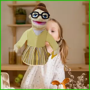 Sang Trọng Tay Con Rối Đảng Hiệu Suất Tưởng Tượng Trò Chơi Rạp Hát Thể Hiện Con Rối Thời Gian 15,7 inch Con Rối Nghề Nghiệp Mềm saixit2vn