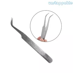 Unstop * Nhíp chính xác Nhíp cong bằng thép không gỉ chống tĩnh điện cho phòng thí nghiệm