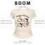 BOOM Áo Baby Tee Nữ Cotton Ôm Body-Áo Thun Ngắn Tay Y2K In Hình PhongCách Mùa Hè, Cổ Tròn Hàng Đầucách hàn quốc phong726