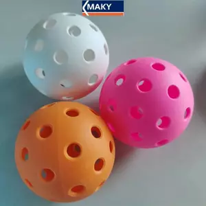 MAKY Pileball Injection Molding Resilient 40-Hole Ball - TPE Co Giãn Bóng Thể Thao Ngoài Trời Chơi Kinh Nghiệm VN