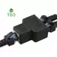 Cáp mạng ethernet 1 đến 2 LAN Đầu nối bộ chuyển đổi phích cắm RJ45 [mới]