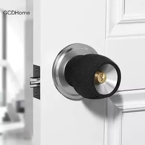GCDHome Chống Tĩnh Điện Núm Cửa Bao Mềm Tròn Cao Su Tay Nắm Cửa Bao Chống Thấm Nước Tay Nắm Cửa Bảo Vệ Phụ Kiện Gia Đình HOT