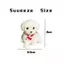 Squishy Teddy Dog Đồ chơi giảm căng thẳng với khăn quàng cổ sang trọng dễ thương Thân thiện với da Họa tiết mềm Bóp Đồ chơi dành cho học sinh Thi Giảm lo âu