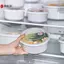 Lò vi sóng Nồi súp đặc biệt có nắp 1 Hộp cơm hấp 3 chiếc để chuẩn bị bữa ăn tiện lợi và bảo quản thực phẩm hàng ngày VN