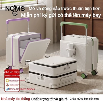 Mẫu mới 2026 Vali du lịch vali kéo rộng bánh xe xoay 360 độ 18inch Vali du lịch cỡ nhỏ 20inch Vali kéo mở nắp phía trước