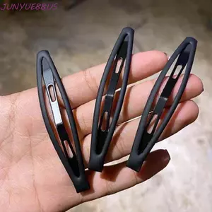 JUNYUE88US Bộ Kẹp Tóc Hình Học Chống Trơn Trượt Mũ Đội Đầu Hàn Quốc Trang Điểm Kẹp Tóc Màu Trơn Lớn Hình Giọt Nước Nổ Kẹp