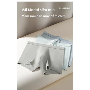 Quần short Boxer nam bốn mùa, sử dụng vải Modal chất lượng cao, thấm mồ hôi thoáng khí, thích hợp cho người cỡ lớn.