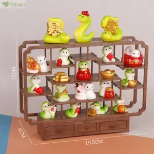 Kệ rỗng YOLOGO, Nhà búp bê Mini đa phong cách Bogu thu nhỏ, Phụ kiện trang trí cảnh DIY chất lượng cao Đồ chơi