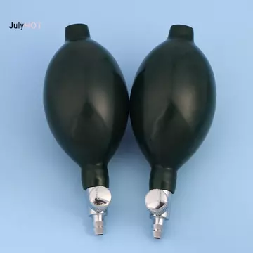 JULYHOT Bóng bơm hơi màu xanh đậm Máy bơm không khí cho máy đo huyết áp Máy đo huyết áp cầm tay Phụ kiện chăm sóc sức khỏe bóng Van kim loại Massivedeals