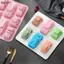 Bigapple 4 / 6 / 8 Sâu Răng Xe Lửa Khuôn Silicon Xe Crayon Làm Đồ Dùng Pudding Bánh Thạch Khuôn Socola Nhà Bếp Dụng Cụ Làm Bánh Ngọt RDG