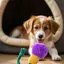 Top Bóng Đèn Sang Trọng Đồ Chơi Cho Chó Squeaky Nhai Dây Cotton Chống Cho Chó Con Mọc Răng Hỗ Trợ Vui Vẻ Giải Trí Đồng Hành Đồ Chơi