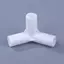 JASMINE 10 Chiếc 12 Mm Nhựa Trắng Kết Nối DIY Kệ Lều Cố Định Khớp Lắp Tee Bốn Chiều Thẳng Khuỷu Tay Tủ Quần Áo Móc Khớp JASMINE