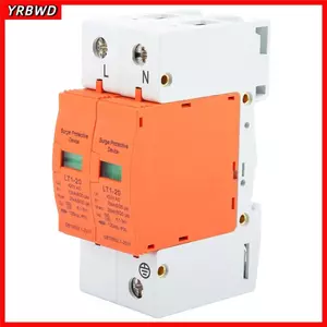 Thiết bị bảo vệ YRBWD, 2P 420v AC House Arrester Thiết bị, Bền 10kA-20kA Điện áp thấp Arrester Sử dụng tại nhà