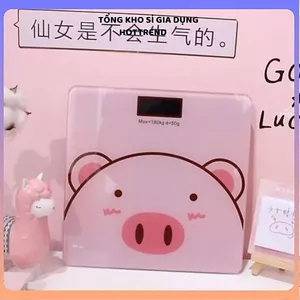 CÂN ĐIỆN TỬ HÌNH CHÚ HEO SIÊU DỄ THƯƠNG - Cân sức khỏe thông minh, chịu tải 180KG, màn hình LED, độ chính xác cao