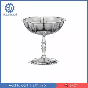 Bát tráng miệng bằng thép không gỉ 304 Cốc phục vụ có thân Cốc kem độc đáo cho bộ đồ ăn nhà hàng và bữa tiệc