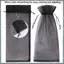 30 Chiếc Màu Đen Organza Rượu Túi, Sheer Lưới Chai Quà Tặng Túi Rượu Có Váy Có Dây Rút Cho Halloween