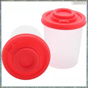 Bình lắc muối và tiêu Chống ẩm, Bình lắc muối có nắp màu đỏ bằng nhựa Hộp đựng gia vị kín khí
