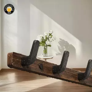 {TB & Bag} Móc quần áo quả óc chó Lắp móc treo tường phòng Móc treo quần áo Mũ móc cửa Móc quần áo bằng gỗ Móc phòng tắm.