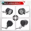 36V-60V E-Bike Đèn Pha EScoooter LED Đèn Trước Xe Đạp Điện Xe Đạp Xe Máy Chống Thấm Nước Sừng Bộ Đèn Pha