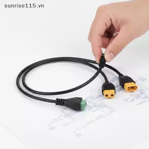 SRVN Thiết bị đầu cuối 2 chân không hàn sang XT60 Đầu nối sạc bộ chuyển đổi nam / nữ cho bộ sạc cân bằng UAV Cáp thiết bị mô hình bảng điều khiển năng lượng mặt trời.