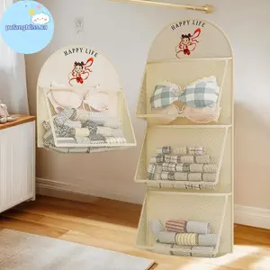 Pufangbliss 2 / 3 Lớp Bảo Quản Dung Tích Lớn Túi Lưới Đồ Lót Sos Túi Bảo Quản Thoáng Khí Tủ Quần Áo Tổ Chức Có Móc Treo Quần Áo VN