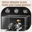12 Chiếc Acrylic Góc Chân Đế Với Ốc Vít Bán Trong Suốt Trong Suốt 3 Lỗ Góc Phải Khớp Giá Đỡ