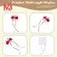 Gối nhẫn cho nhẫn cưới gối đính ruy băng satin đỏ + trắng 10 cm x 10 cm