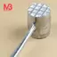 Bạc Hai Mặt Nhôm Tròn Thịt Búa Mallet Tenderizer Thịt Bò Thịt Heo Gà Beater Chiều Dài 20,5Cm Đường Kính 3.5cm (Hình Bầu Dục)