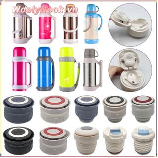 WOOLYNOOK 1 Chiếc Nắp Chai, Kính / Thép Lót Miệng Phẳng Nắp Cốc Miệng Tròn, Nhựa Đa Năng Chống Rò Rỉ Nắp Ấm Siêu Tốc Cho Cille Themos Cup Ấm Siêu Tốc