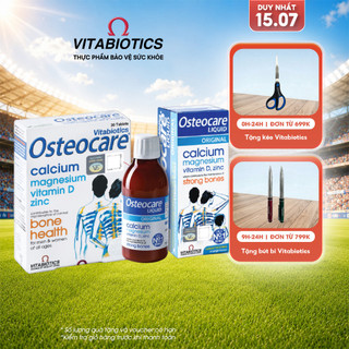 Bộ TPBVSK Osteocare Tablets & Osteocare Liquid - Hỗ Trợ Xương Chắc Khỏe Vitabiotics