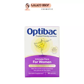 Men Vi Sinh Phụ Khoa Optibac Tím - For Women Men Vi Sinh Bổ Sung Lợi Khuẩn (Hộp 30 viên)