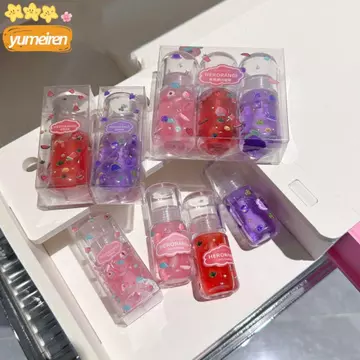 Dầu bảo vệ môi trái cây YUMEIREN, Son môi chống dính dưỡng ẩm, Son bóng dưỡng ẩm có độ bóng cao Trang điểm chăm sóc môi