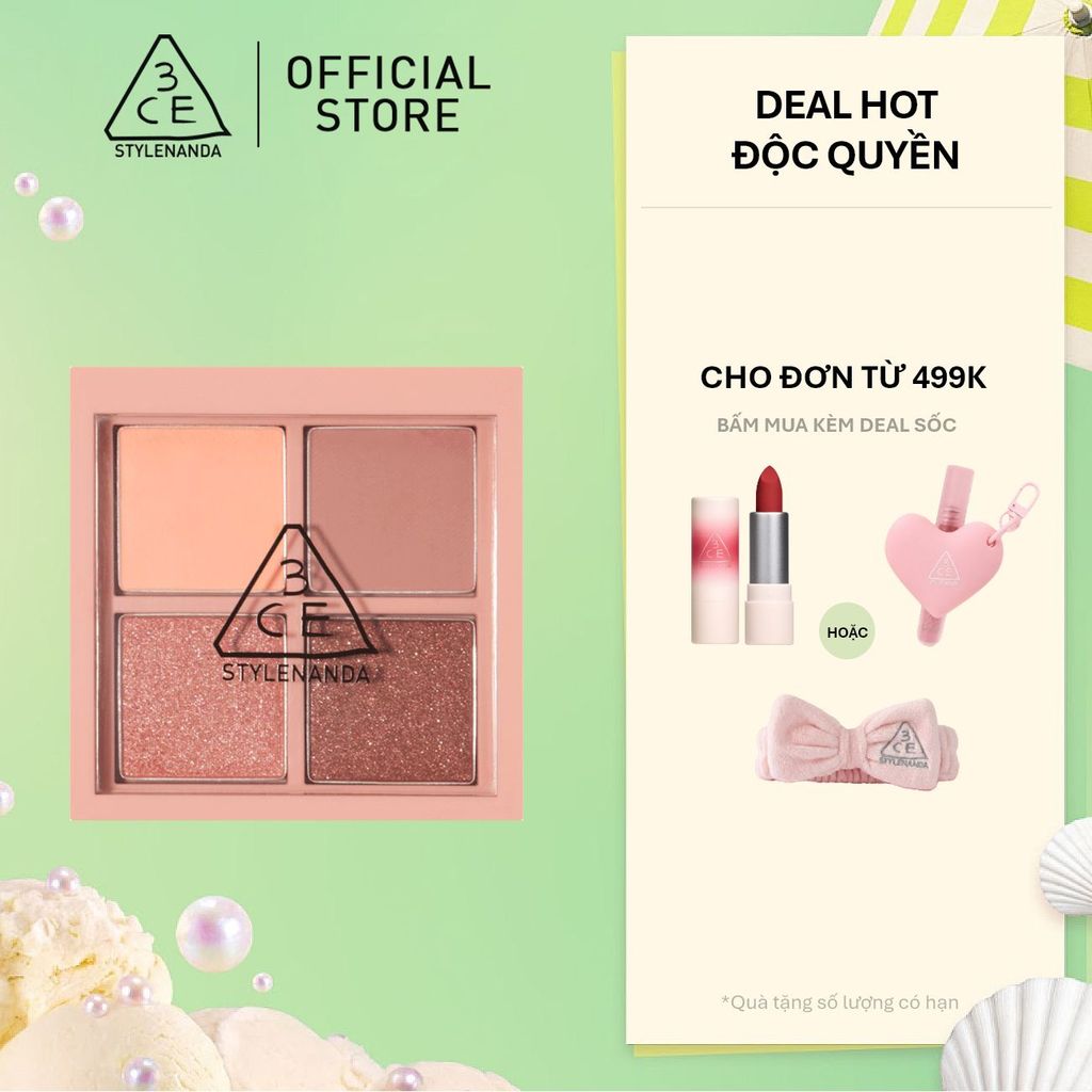 Bảng phấn mắt 3CE 4 màu cỡ nhỏ nhiều màu 3CE Mini Multi Eye Color Palette Small Eye Shadow