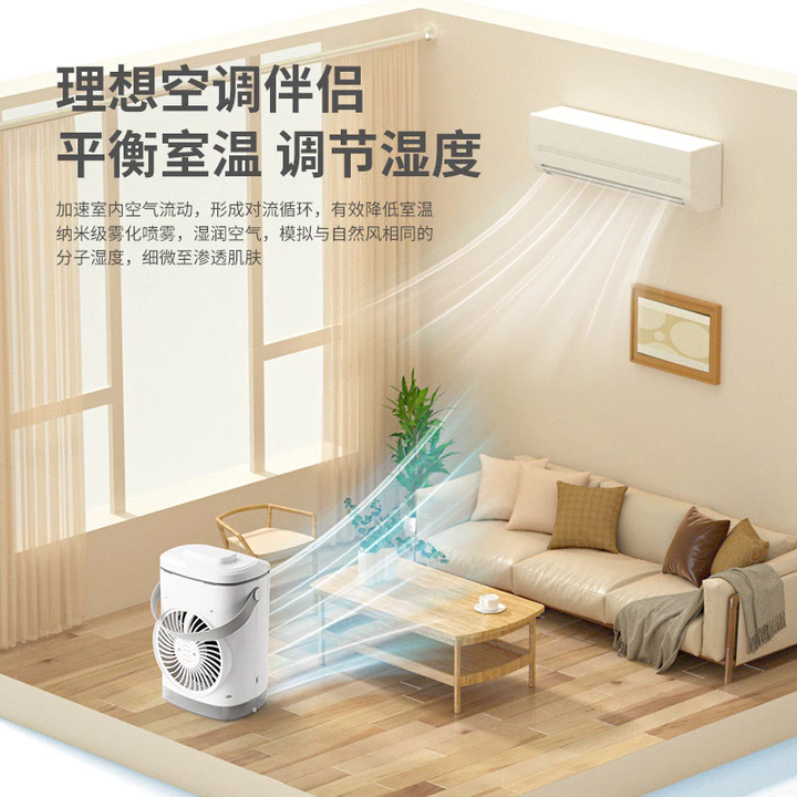 Quạt làm mát Mini bán chạy xuyên biên giới Quạt điều hòa USB Quạt làm mát nước nhỏ Quạt phun Quạt làm mát để bàn Quạt làm mát – 4