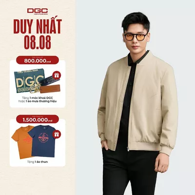 Áo Khoác Nam 3 Lớp WAJKBE115M Dáng Trẻ Trung Năng Động, Chần Bông Cao Cấp, Siêu Nhẹ, Giữ Ấm Cực Tốt