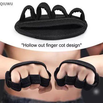 QIUWU Cặp bảo vệ lòng bàn tay Găng tay tập thể dục Cử tạ nửa ngón tay Tấm đệm tạ lòng bàn tay Găng tay tập tạ Tập thể dục.