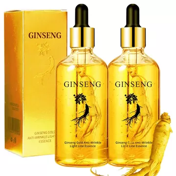 2 Tinh chất chống lão hóa nhân sâm Polypeptide, Chiết xuất nhân sâm Serum chống nhăn Vàng Nhân sâm Hàn Quốc Tinh dầu chống lão hóa để thắt chặt da chảy xệ Giảm nếp nhăn Moisturi