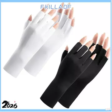 Găng Tay Chống Nắng FKIL, Găng Tay Bảo Vệ Tia UV Móng Tay Đèn Led Vẽ Móng Tay, Nhiều Màu Sắc Chống Tia Tia UV Bảo Vệ Ngón Tay Da Chống Bức Xạ Móng Tay Nghệ Thuật Găng Tay Tăng Cườn
