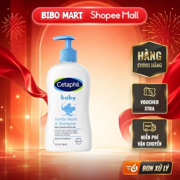 [MALL] Sữa tắm gội cho bé Cetaphil Baby Gentle Wash chai 400ml - BM002.1