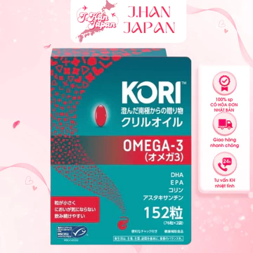 [Nội Địa Nhật] Dầu nhuyễn thể OMEGA 3 KORI KRILL OIL Nhật Bản 152 viên