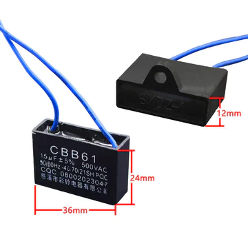 Bắt Đầu Tụ Điện Phụ Kiện Thường Được Sử Dụng 1.5 uf Lắc Đầu Quạt Tụ Điện Quạt Treo Tường Bàn Quạt Tầng Tụ Điện 500v OAVH