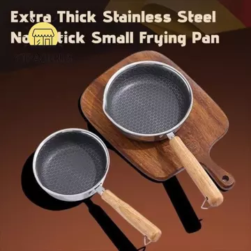 Chảo chống dính YURUYI, Chảo chiên bề mặt chống dính bằng thép không gỉ, Chảo chiên Mini Omelette chống dính gia đình